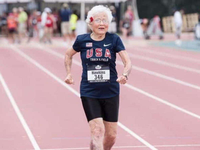 105-летняя американка установила мировой рекорд по бегу